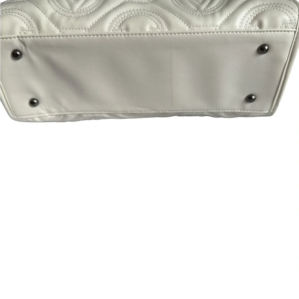 Valentino ORLANDI NWT White Quilted Large Tote - Picture 10 of 13